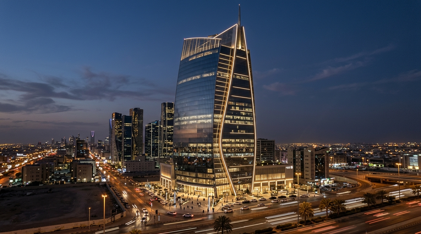 Landmark commercial high-rise tower